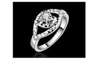 Silver plated New Design Wedding Finger Ring For Women