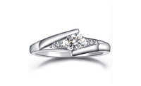 Classical White Gold Plated Wedding & Engagement Ring For Women (6,7,8) - sparklingselections