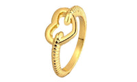 Gold Color Heart Shape Ring For Women (7) - sparklingselections