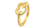 Gold Color Heart Shape Ring For Women (7)