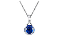 Austrian Crystal Water Drop Pendant Necklace - sparklingselections