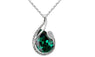 Queen Style Austrian Crystal Water Tear Drop Pendant Necklace
