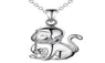 Monkey Lucky  Silver Plated Necklace