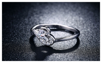 Heart Shape Design Vintage Engagement Rings For Women