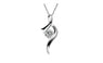 Women Cubic Zircon Pendant Necklace 925 Sterling Silver Chain