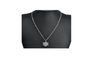 Silver Plated Frozen Snowflake Crystal Pendant Chain Necklace