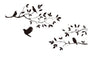 Removable Black Bird Tree Branch Monster Wall Paper Sticker