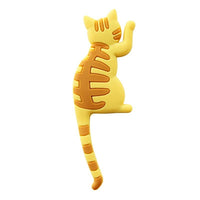 Creative Cartoon Cat Animal Fridge Magnet Hooks Wall Key Holder - sparklingselections