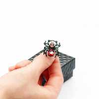 Halloween Black Spider Animal Ring Fashion Jewelry Gifts - sparklingselections