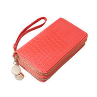 New Women's Double Pull Business Card Holder Wallets - sparklingselections