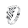 Bridal Silver Plated Oval Shape Wedding Rings