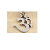 Silver Om Yoga Necklace Choker Charm Black Leather Handmade Fashion Women or or Men Jewelry - sparklingselections