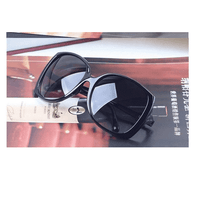 Fashion New Female Beauty Retro Sun Glasses Black UV400  Mirror Shiny Aviator Women Glasses - sparklingselections