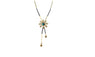 Fashion Metal Chain Flower Long Chain Tassels Necklace
