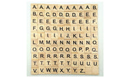 Black Scrabble Letters & Numbers For Crafts Wood - sparklingselections