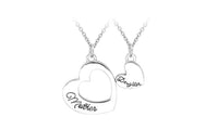 Heart Mother Daughter Pendant Necklace - sparklingselections