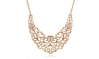 Metallic Hollow Carved Necklace - sparklingselections