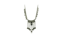 Tassel Exaggerated Long Silver Plated Coin Necklace - sparklingselections