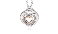 Crystal Rhinestone Heart Pendant Necklace For Women - sparklingselections