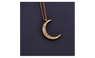 Gold Plated Moon Pendant Necklace for Women