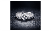 White Gold Plated cz Stone Wedding Engagement Rings For Women - sparklingselections