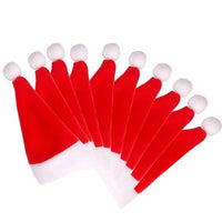 Santa Hats Dinner Silverware Holders for Cutlery Christmas Party - sparklingselections