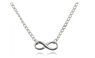 New White Gold Plated Inifinity Pendants Necklaces For Women