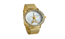New Famous Rhinestone Quartz Gold Wrist Watch for Men