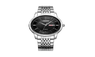 Men Quartz Analog Clock Leather Steel Strap Watch