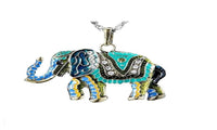 Vintage Retro Unique Elephant Pendant Exquisite Necklace - sparklingselections