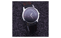 Faux Leather Quartz-Watch Relogio Masculino