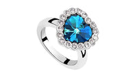 Heart Blue Sapphire Fashion Rings - sparklingselections