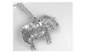 Trendy Sweater Chain Retro Silver Color Elephant Pendant Necklace