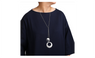 Classic Round Pendant Choker Necklace for Women