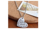 "It Takes a Big Heart to Teach Little Minds" Unisex alloy heart Necklace