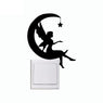 new stylish Moon Fairy Switch Wall Sticker