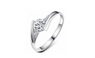 Stylish silver Plated Ladies Finger Wedding Ring For Women (6,7)