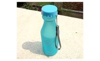 High Quality Sky Blue Colored Portable Plastic Water Bottle Drinkware