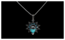 Owl Tibetan Silver Crystal Statement Chain Necklace