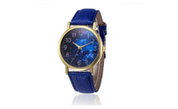Fashion Retro Design PU Leather Band Analog Alloy Quartz Wrist Watch - sparklingselections