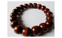 Fashion Natural Dark Beads 12mm Wood Bracelet