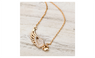 Angel Wings Love Heart Pendant Chain Necklace for Women