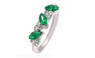 Fashion Grace Emerald Rhinestone Finger Ring For Women (Resizable)