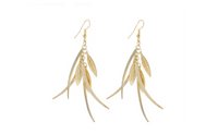 Fashion Trendy Gold Plated Dangle Long Earrings For Women