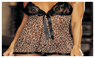 Sexy Babydoll Leopard Animal Print One Size Nighty Dress