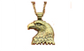 Vintage Antique Bronze Plated Eagle Pendant Necklace