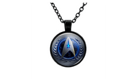 Star Trek Glass Dome Pendent  Necklace - sparklingselections
