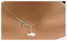 Hollow Lucky Infinity Bird Pendant Necklace For Women