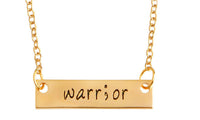 Creative Warrior Inspirational Good Friends necklace