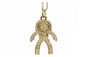 Fashion Gold Coor Cute Astronauts Pendant Necklace